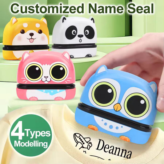 149pcs Customized Name Stamp Paints Personal Baby Engraved Waterproof Non-fading Kindergarten Name Seal New student gift set